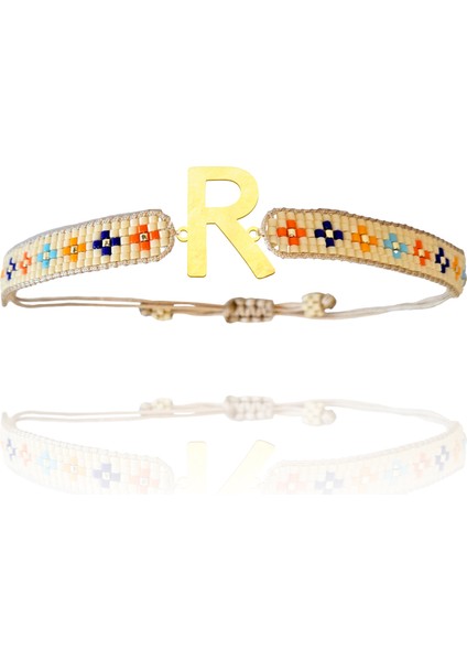 Altın Bileklik Model 3 Harf R G3B732 0.5 gr