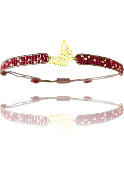 Altın Bileklik Model 5 Kelebek G5B374 0.5 gr