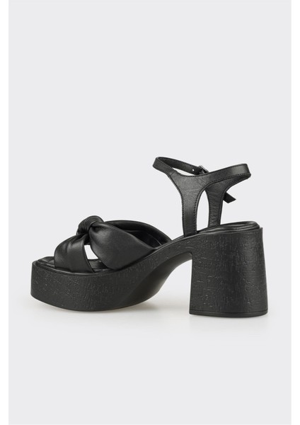 Siyah Galage Kadın Sandalet modelleri