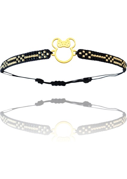 Altın Bileklik Model 7 Mickey Mouse G7B74 0.5 gr