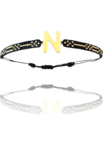 Altın Bileklik Model 7 Harf N G7B671 0.5 gr