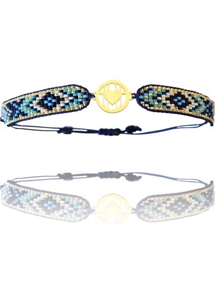 Altın Bileklik Model 8 Kalp G8B146 0.5 gr