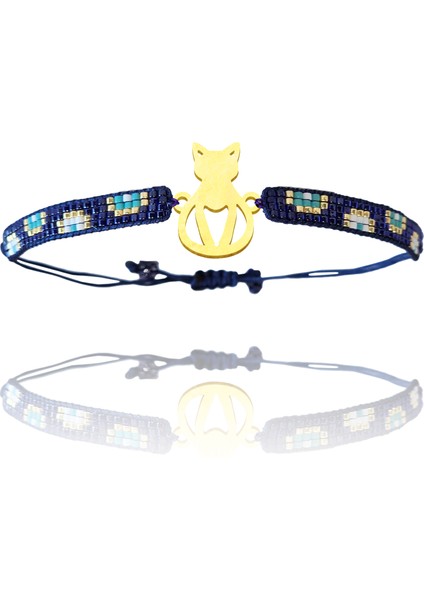 Altın Bileklik Model 10 Kedi G10B266 0.5 gr