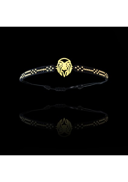 Altın Bileklik Model 7 Aslan G7B764 0.5 gr