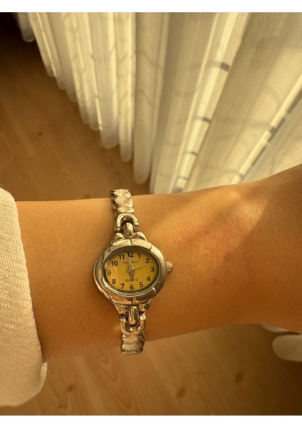 Kadın Ince Kordonlu Vintage Metal Kasa Gümüş Minimal Kol Saati 17