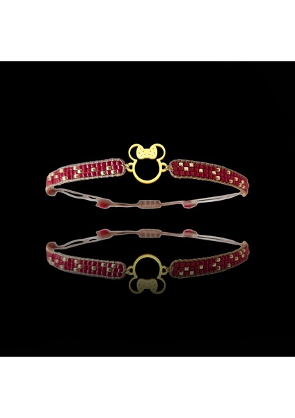 Altın Bileklik Model 5 Mickey Mouse G5B74 0.5 gr