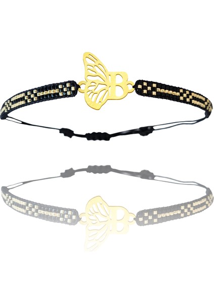 Altın Bileklik Model 7 Harf B G7B354 0.5 gr