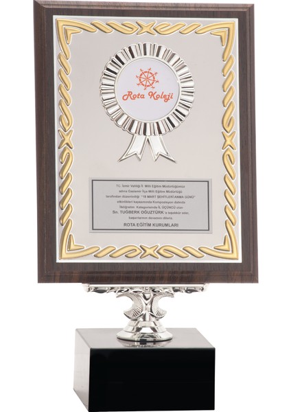 - Ahşap Plaketler - PL-022 A - 18X24 cm