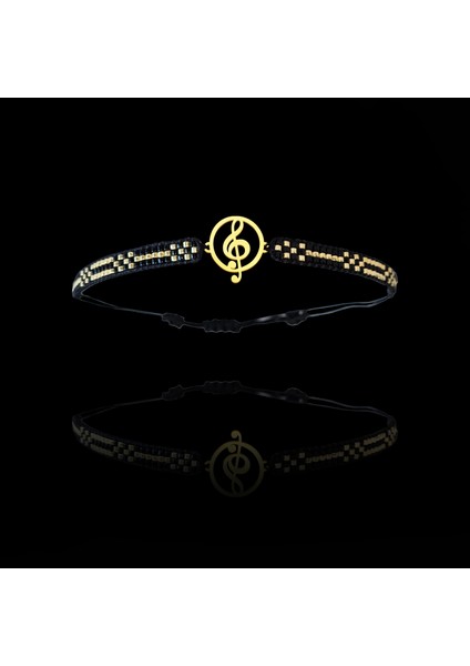 Altın Bileklik Model 7 Müzik Notası G7B1204 0.5 gr