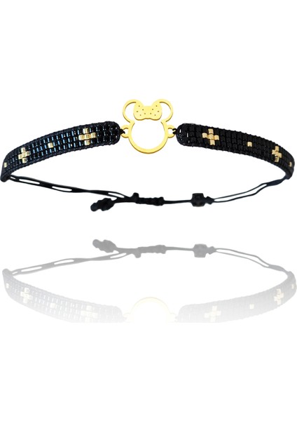 Altın Bileklik Model 9 Mickey Mouse G9B74 0.5 gr