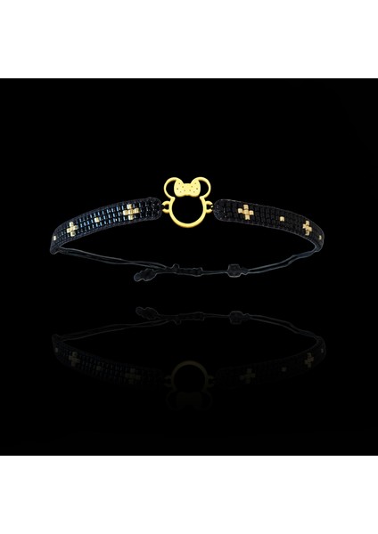 Altın Bileklik Model 9 Mickey Mouse G9B74 0.5 gr