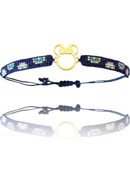 Altın Bileklik Model 10 Mickey Mouse G10B74 0.5 gr