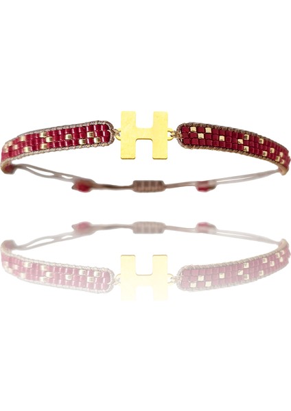 Altın Bileklik Model 5 Harf H G5B638 0.5 gr