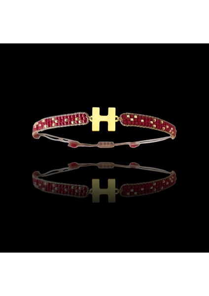 Altın Bileklik Model 5 Harf H G5B638 0.5 gr