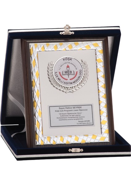 - Ahşap Plaketler - PL-017 B - 15X20 cm