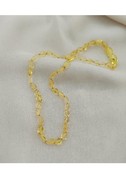 Kolye Kehribar Amber Doğaltaş Düğümlü Bebek Kolyesi fırsatları