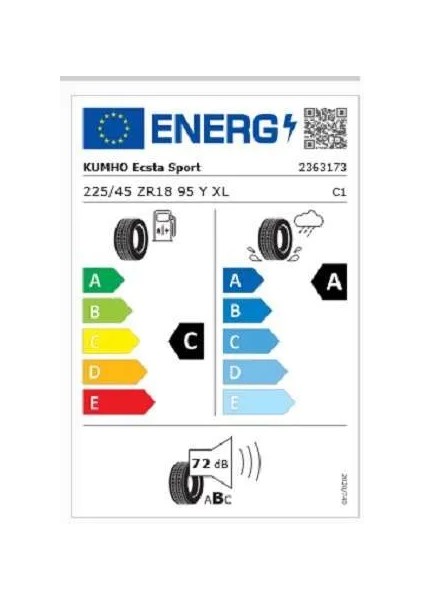 225/45 R18 95y Xl Ecsta Ps72 Oto Yaz Lastiği (Üretim Yılı: 2025) modelleri