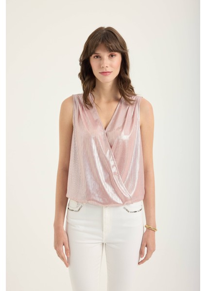 Drape Detaylı Bluz