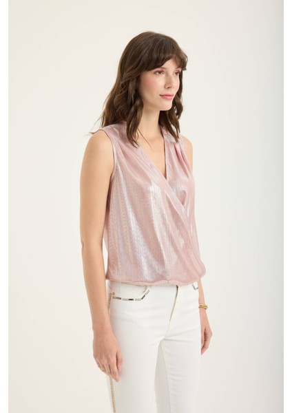 Drape Detaylı Bluz