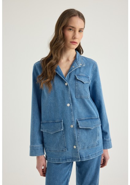 Regular Fit Denim Ceket modelleri