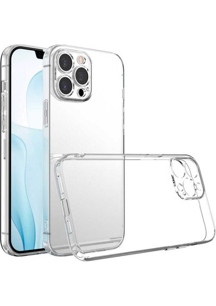 I Phone 15 Pro Şeffaf Renkli Lens Korumalı Kılıf