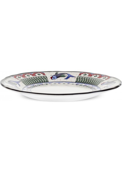 Iznik Balık Pasta Tabağı 21 cm