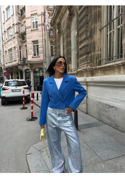 Atlas Crop Ceket - Saks
