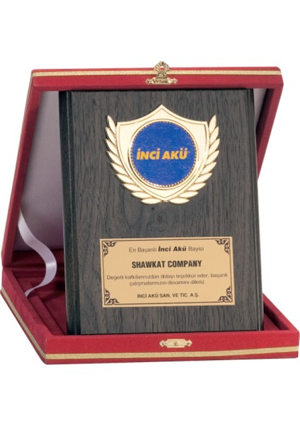 - Ahşap Plaketler - PL-009 B - 15X20 cm
