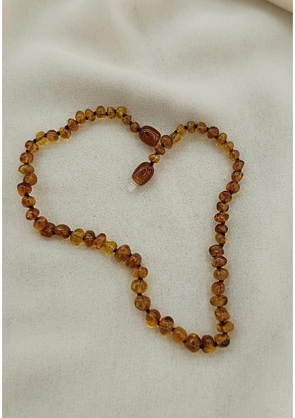 Kolye Kehribar Amber Doğaltaş Düğümlü Bebek Kolyesi modelleri