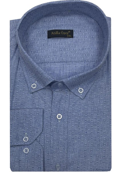 Büyük Beden Klasik Erkek Gömlek 7321