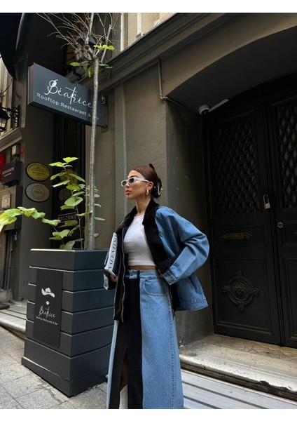 Chanel Garnili Kot Mont - Siyah
