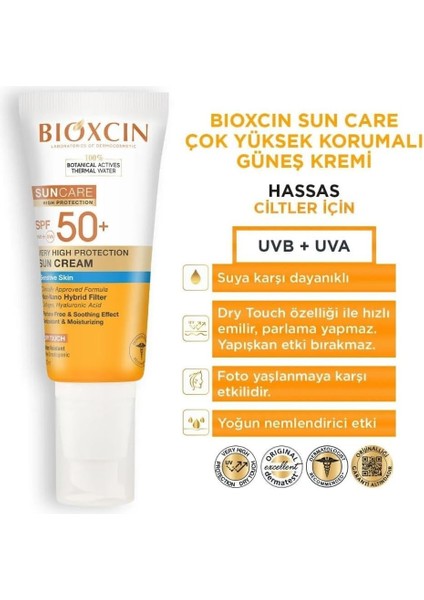 Hassas Ciltler Için Çok Yüksek Korumalı Güneş Kremi 50 Spf 50 ml