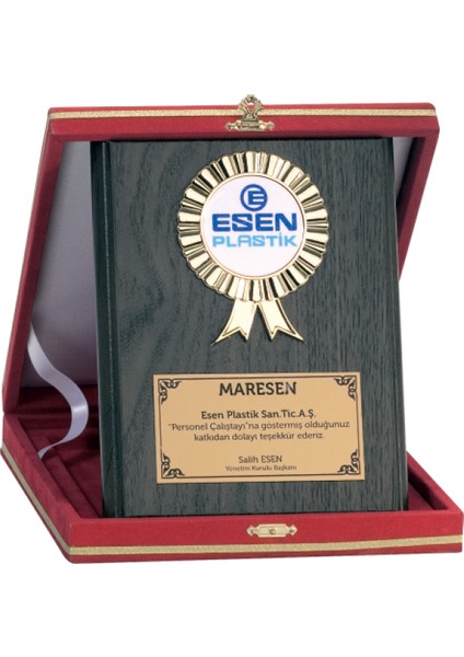 - Ahşap Plaketler - PL-005 B - 15X20 cm