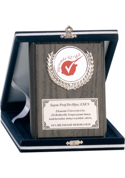 - Ahşap Plaketler - PL-003 B - 12X16 cm