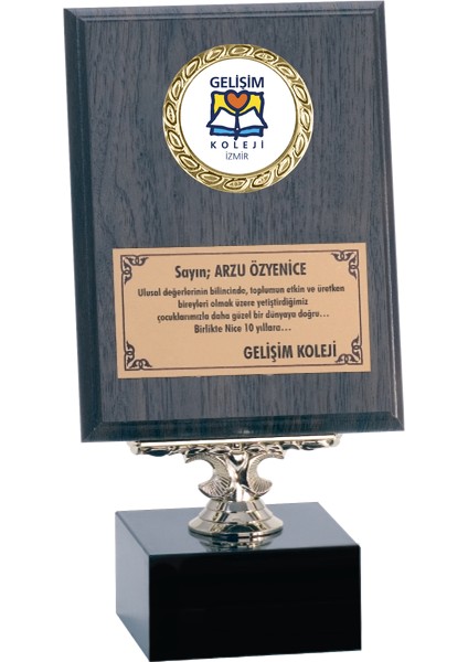 - Ahşap Plaketler - PL-002 A - 15X20 cm