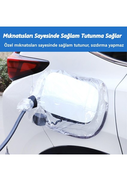 Elektrikli Araç Şarj Soketi Yağmur Koruma Brandası, Ev Şarj Soket Koruyucu 45 - 40CM modelleri