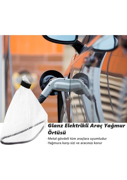 Elektrikli Araç Şarj Soketi Yağmur Koruma Brandası, Ev Şarj Soket Koruyucu 45 - 40CM fırsatları