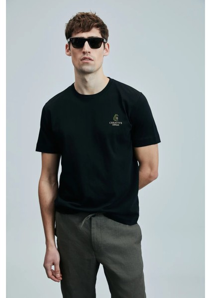 Olıvıa Modern Grafik T- Shirt Siyah 111020263