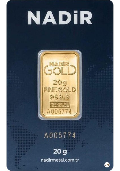 20 gr 24 Ayar 999.9 Milyem Nadirgold Gram Altın