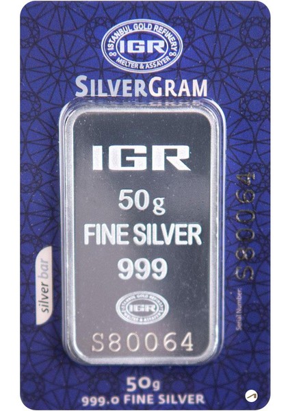 50 gr Gümüş Külçe