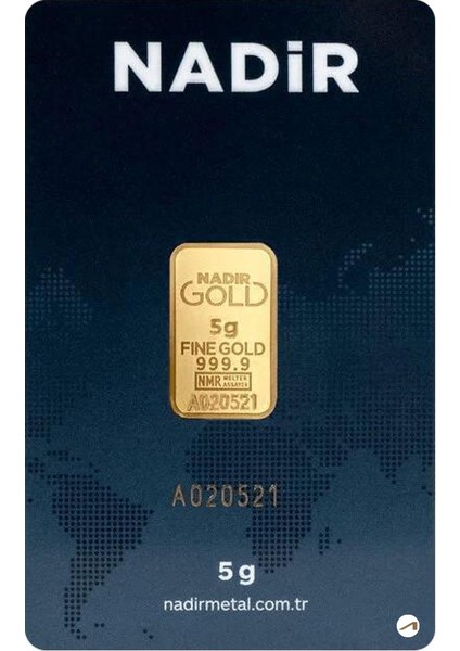 5 gr 24 Ayar 999.9 Milyem Nadirgold Gram Altın