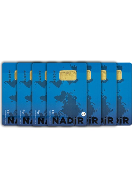 7 Adet 5 gr 24 Ayar Nadirgold Gram Altın