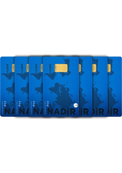 7 Adet 2.5 gr 24 Ayar Nadirgold Gram Altın