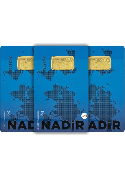 3 Adet 5 gr 24 Ayar Nadirgold Gram Altın