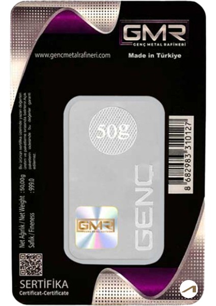Gmr 50 gr Gümüş Külçe fiyatları