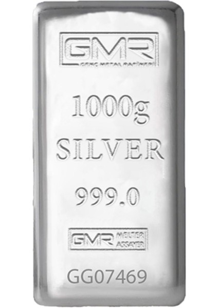 Gmr 1000 gr Gümüş Külçe