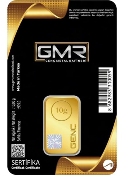 10 gr 24 Ayar Gmr Gram Altın
