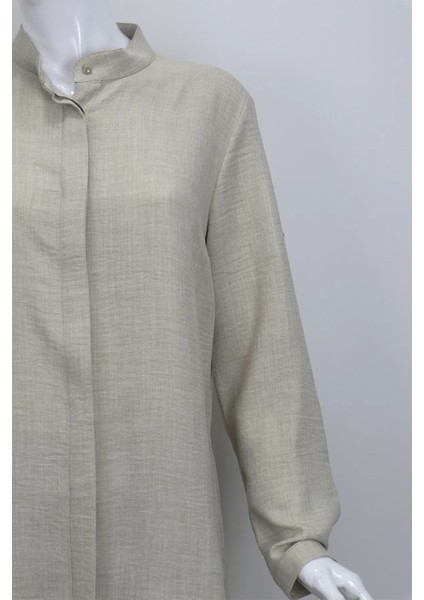 Fistan Store Kadın Taş Düz Spor Kesim Rahat Kalıp Hakim Yaka Büyük Beden Yazlık Tunik fiyatları