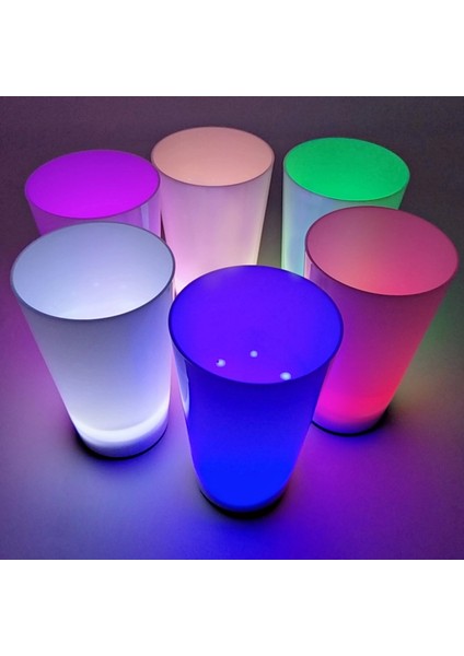 Glow Partisi Bardakları 6 Renk 6 Adet 1.5 Oz 4.5 x 6.5 cm