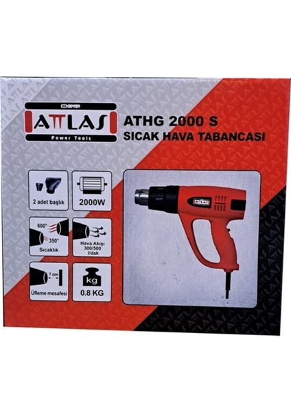 ATHG-2000 Sıcak Hava Tabancası 2000W.